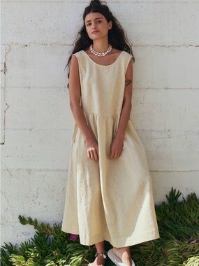 Free People Madeline Linen Maxi Dress